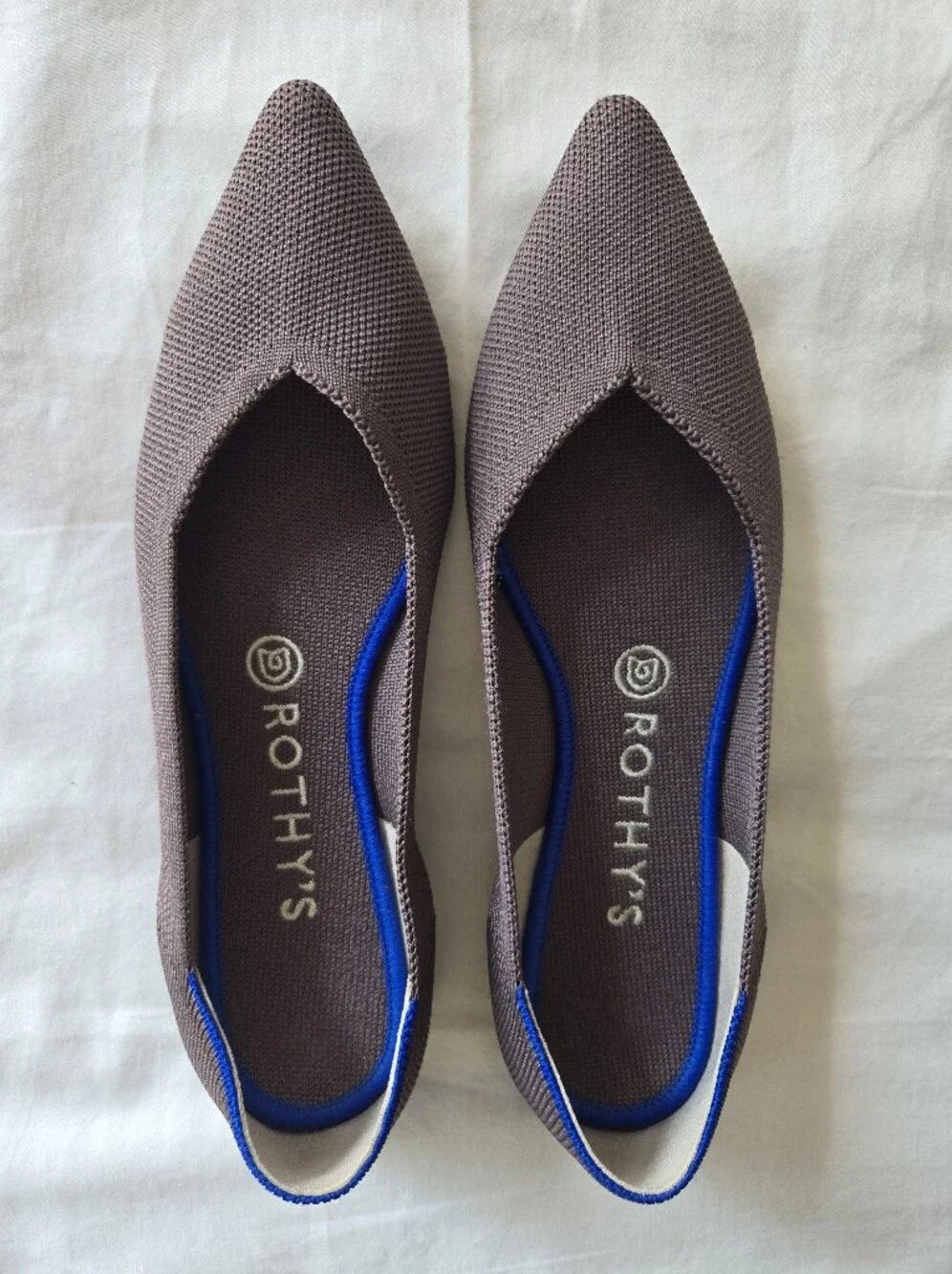 Rothy's The Point Flats Mauve Purple Brown Size 8.5